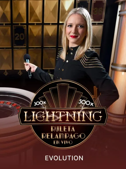 Lightning Roulette de Evolution con crupier real en Konabet